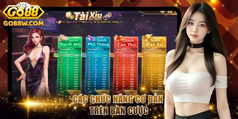 Tính năng hỗ trợ người dùng chơi Sicbo dễ dàng